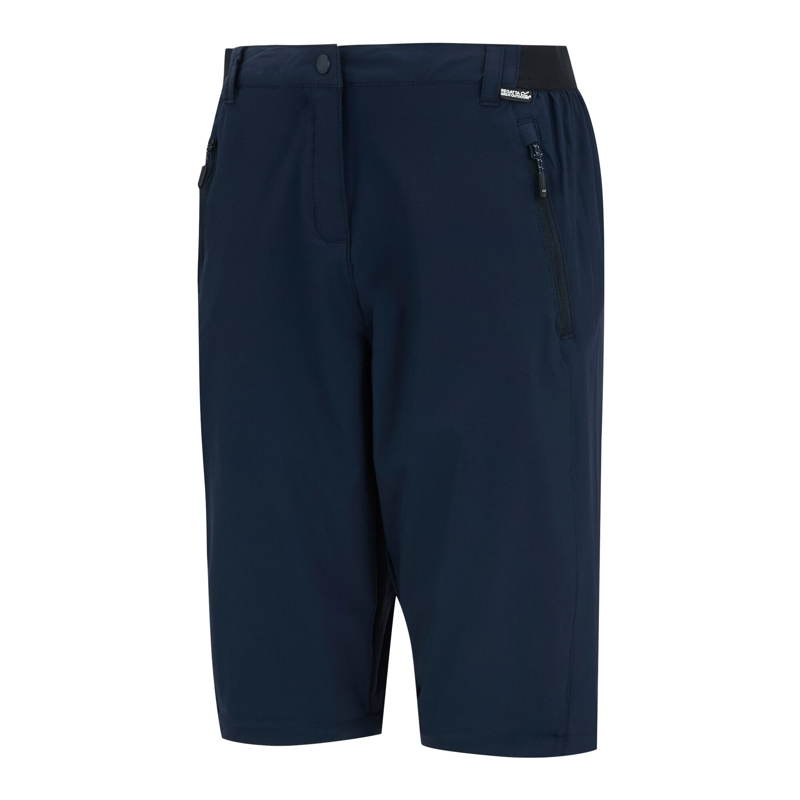 Regatta Women's Travel Light II Zip Off Packaway Trousers in Navy-4