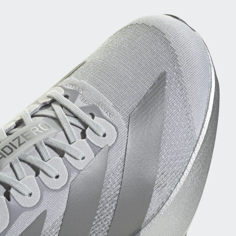 Adidas Men's Adizero Evo SL Shoes in Silver Metallic/Iron Metallic/Half Silver-6
