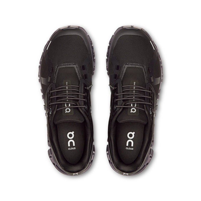 On Running Women's Cloud 6 in Black/Black-3