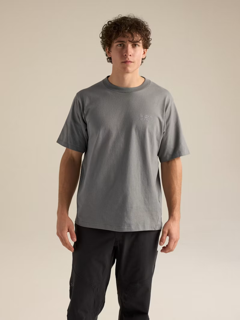 Arc'teryx Men's Kragg Cotton Emblem Crew Tee in Void-1