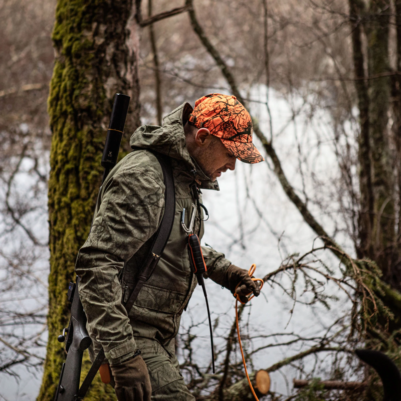 Fjallraven Lappland Camo Cap in Orange Camo-3