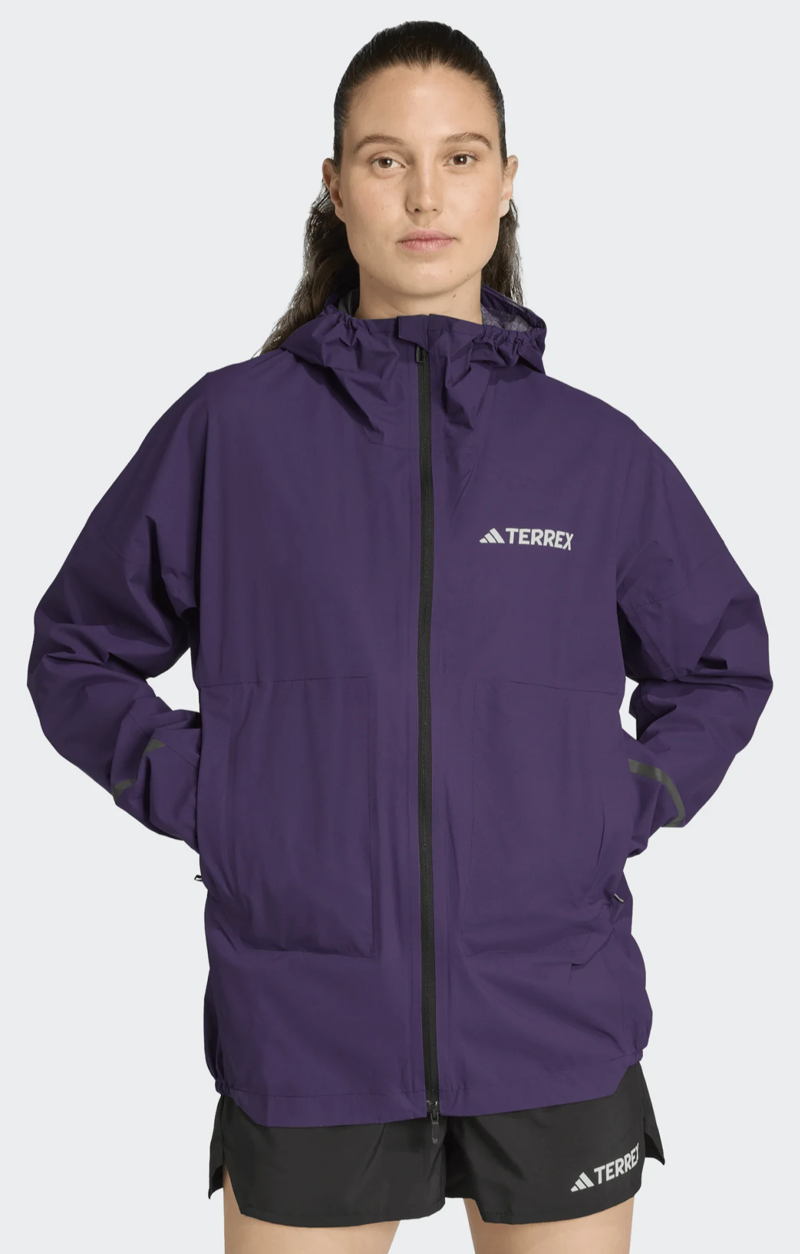 Adidas Women's XPR Light Rain Jacket in Aurplu-2