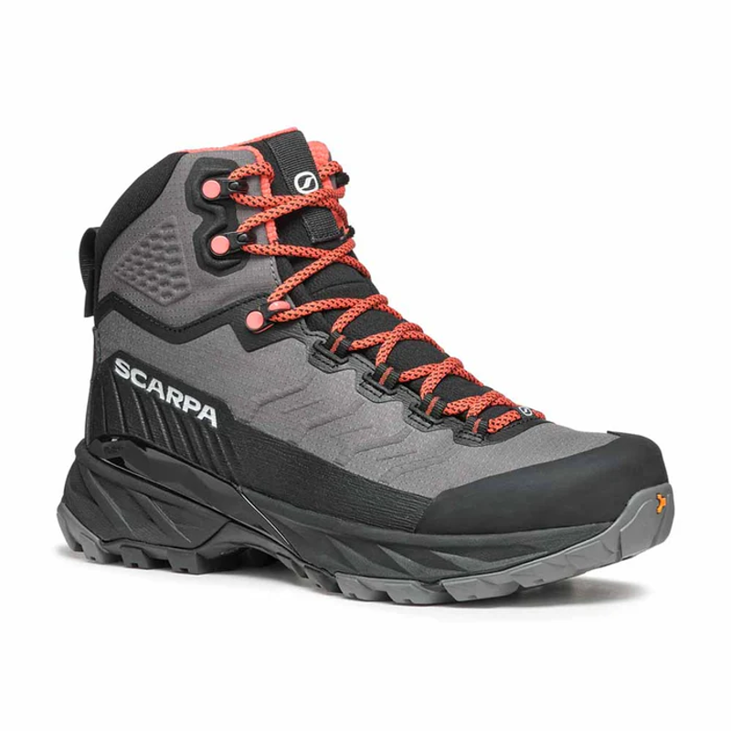 Scarpa Women's Rush TRK LT GTX in Grey/Coral