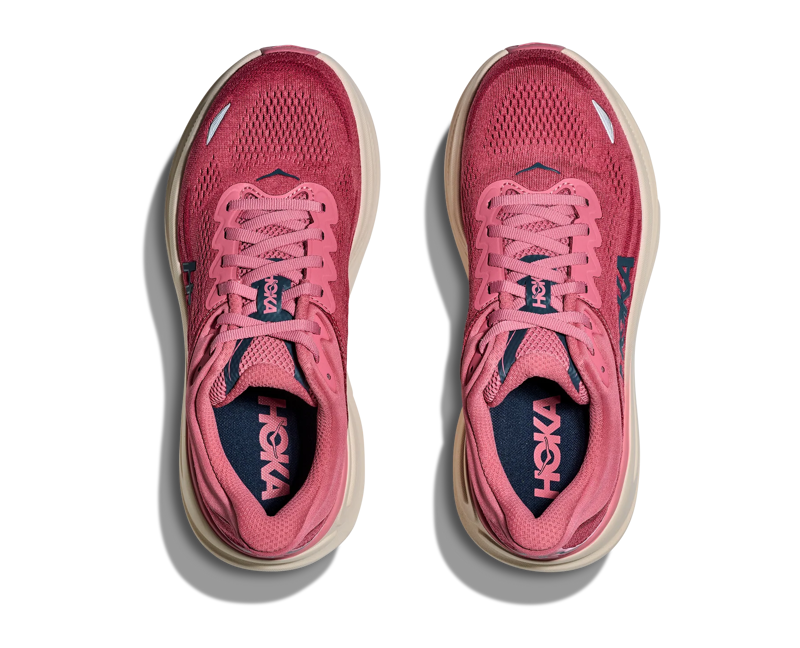 Hoka Women's Bondi 9 in Lingonberry/Cranberry-7