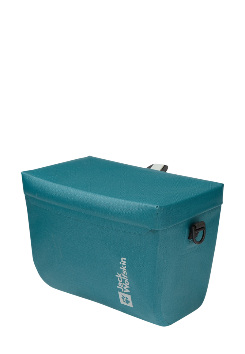 Jack Wolfskin Gravex Waterproof Bike Pannier 7 litres in Sea Green