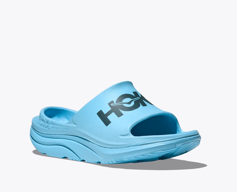 Hoka Ora Athletic Slide in Soaring Blue/Faded Navy-3