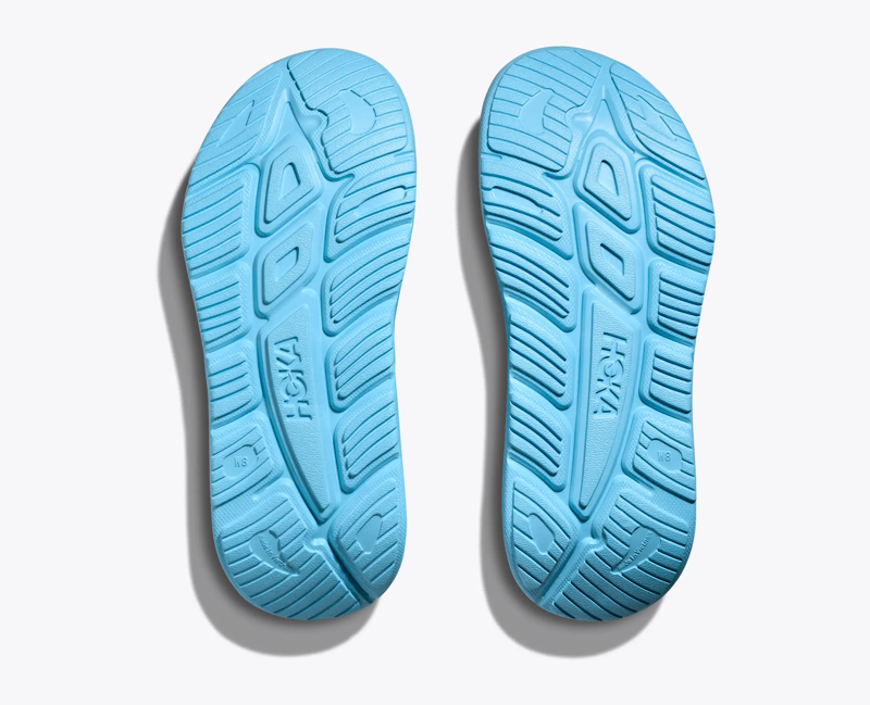 Hoka Ora Athletic Slide in Soaring Blue/Faded Navy-2