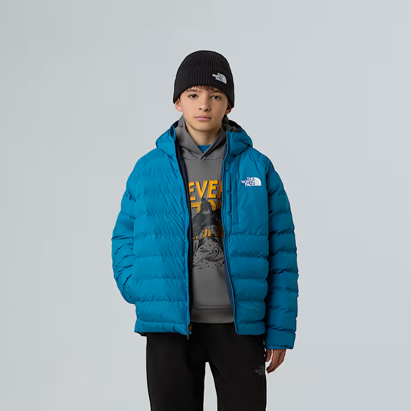 The North Face Kid's Reversible Perrito Jacket in Dusk Blue-5
