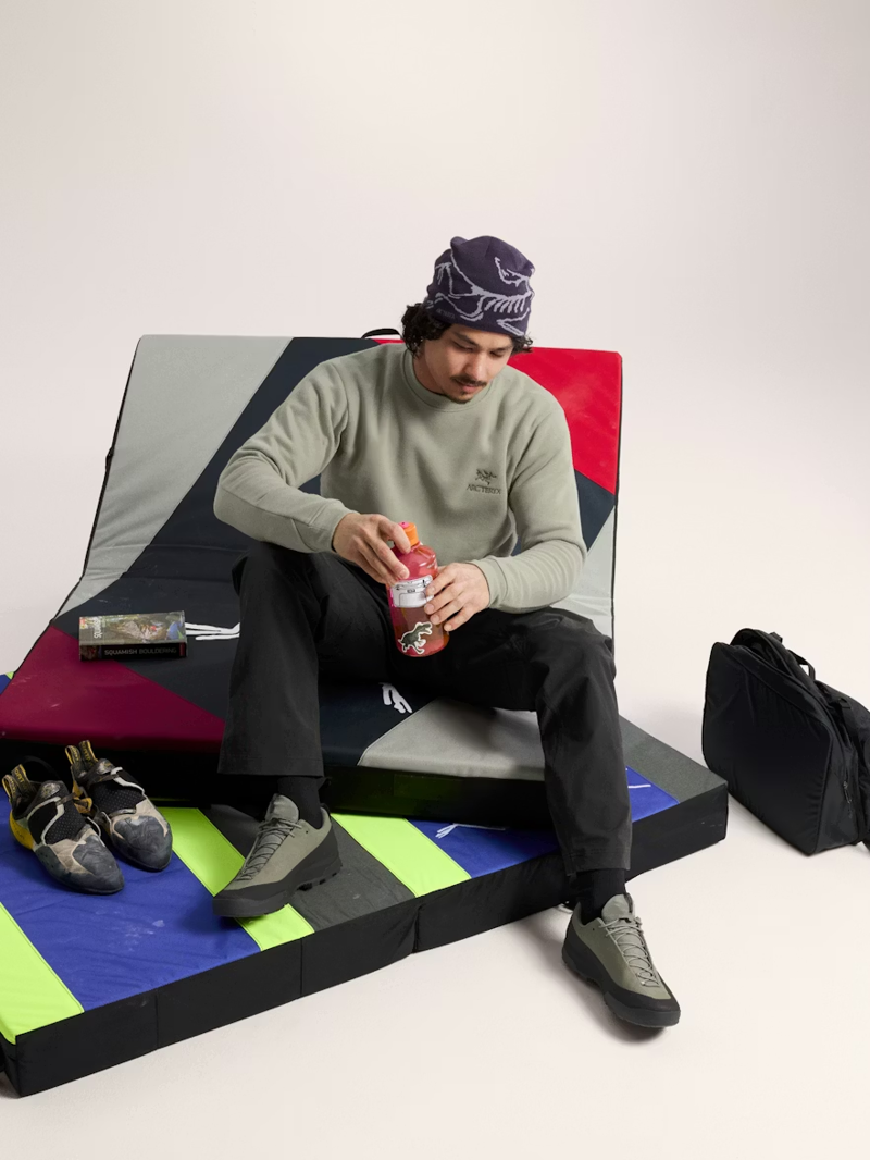 Arc'teryx Men's Emblem Crew Neck Fleece Pullover in Habitat-5