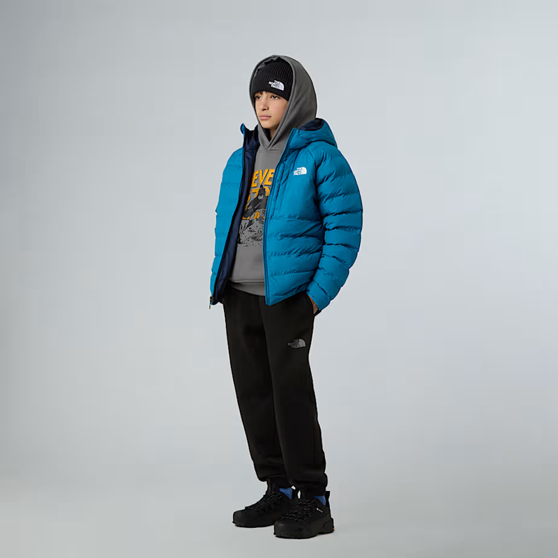The North Face Kid's Reversible Perrito Jacket in Dusk Blue-7