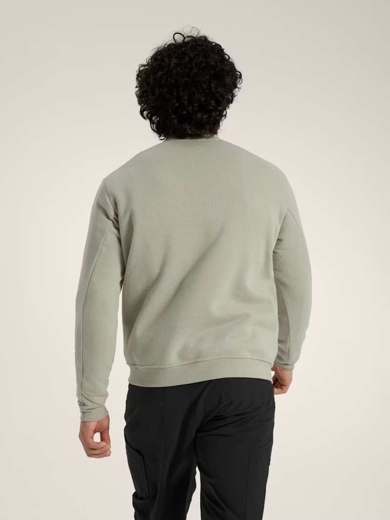 Arc'teryx Men's Emblem Crew Neck Fleece Pullover in Habitat-3