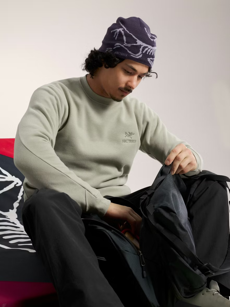 Arc'teryx Men's Emblem Crew Neck Fleece Pullover in Habitat-2