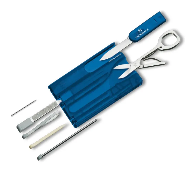 Victorinox Swiss Card in Transparent Blue-1