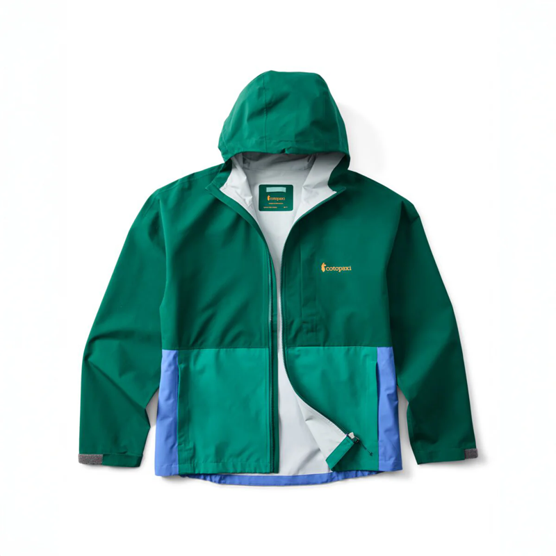 Cotopaxi Men's Cielo Rain Jacket in Kale and Malachite