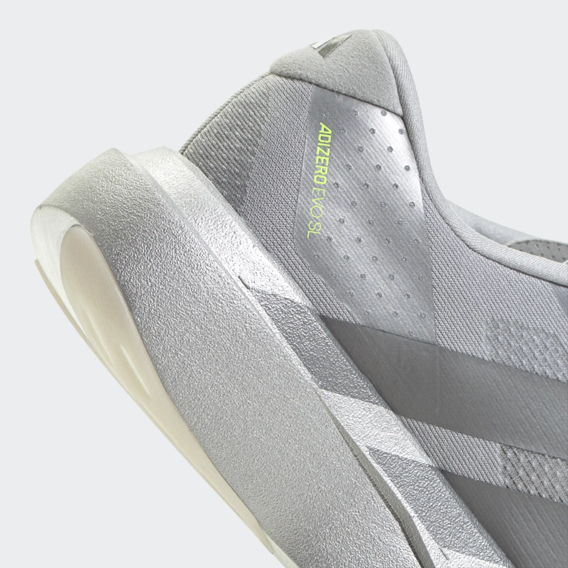 Adidas Men's Adizero Evo SL Shoes in Silver Metallic/Iron Metallic/Half Silver-7