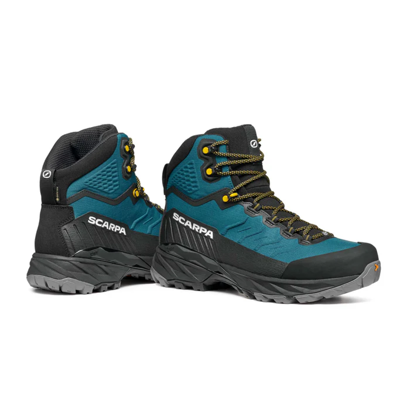 Scarpa Men's Rush TRK LT GTX in Petrol/Mustard-6
