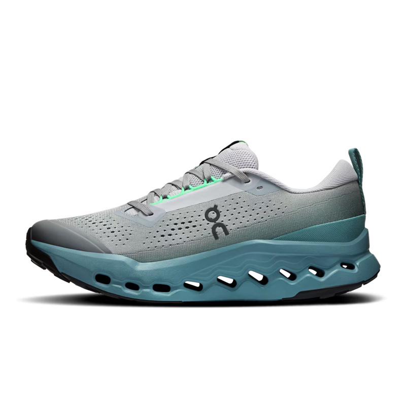 On Running Men's Cloudsurfer Trail 2 in Platinum/Tide-1