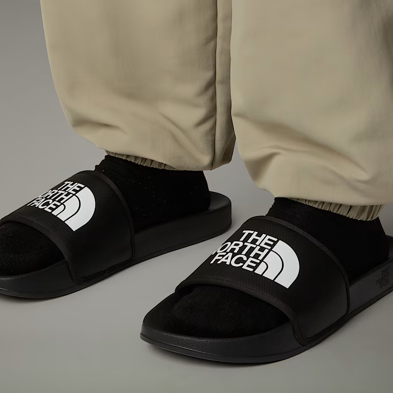 The North Face Men's Base Camp Slide III in Black/White-6