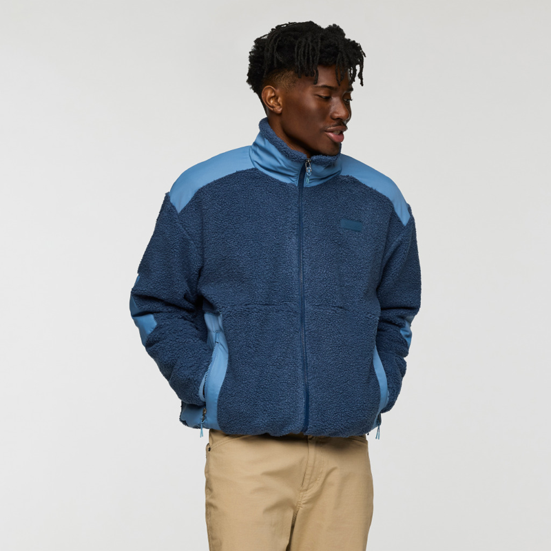 Cotopaxi Men's Bacano Fleece Jacket in Deep Sea and Fjord-3