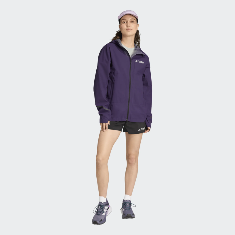 Adidas Women's XPR Light Rain Jacket in Aurplu-1