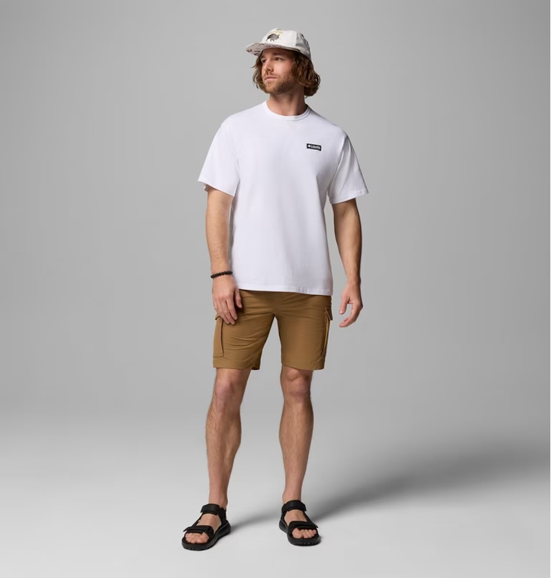 Columbia Men's CSC Heavyweight Back Graphic Tee in White/Photoreal-5