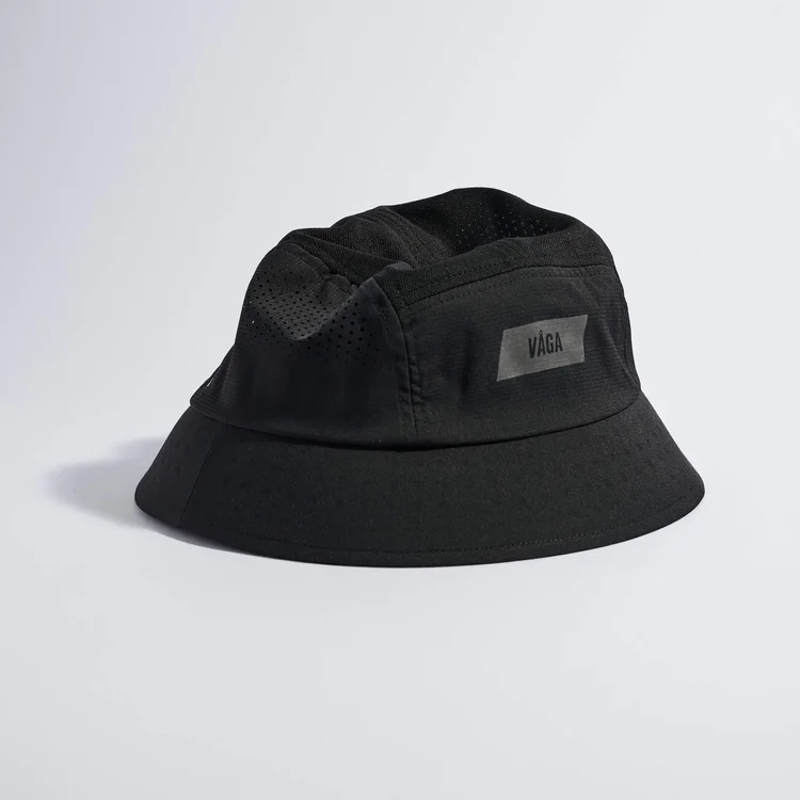 Vaga Feather Bucket Hat in Black-3