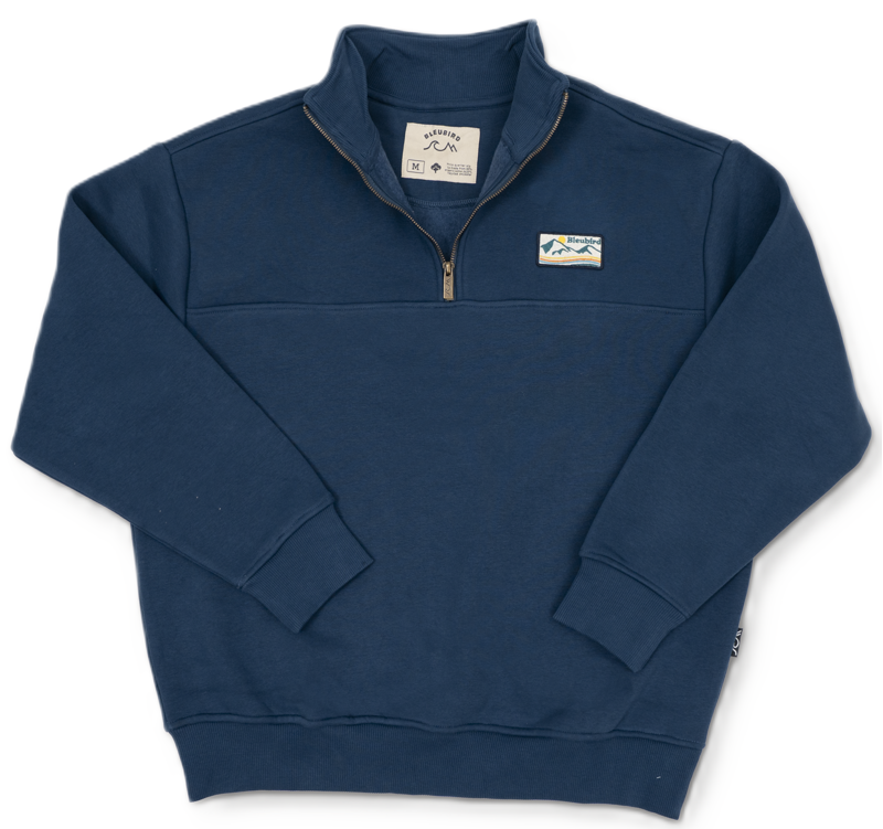 Bracken Quarter Zip Fleecein Navy