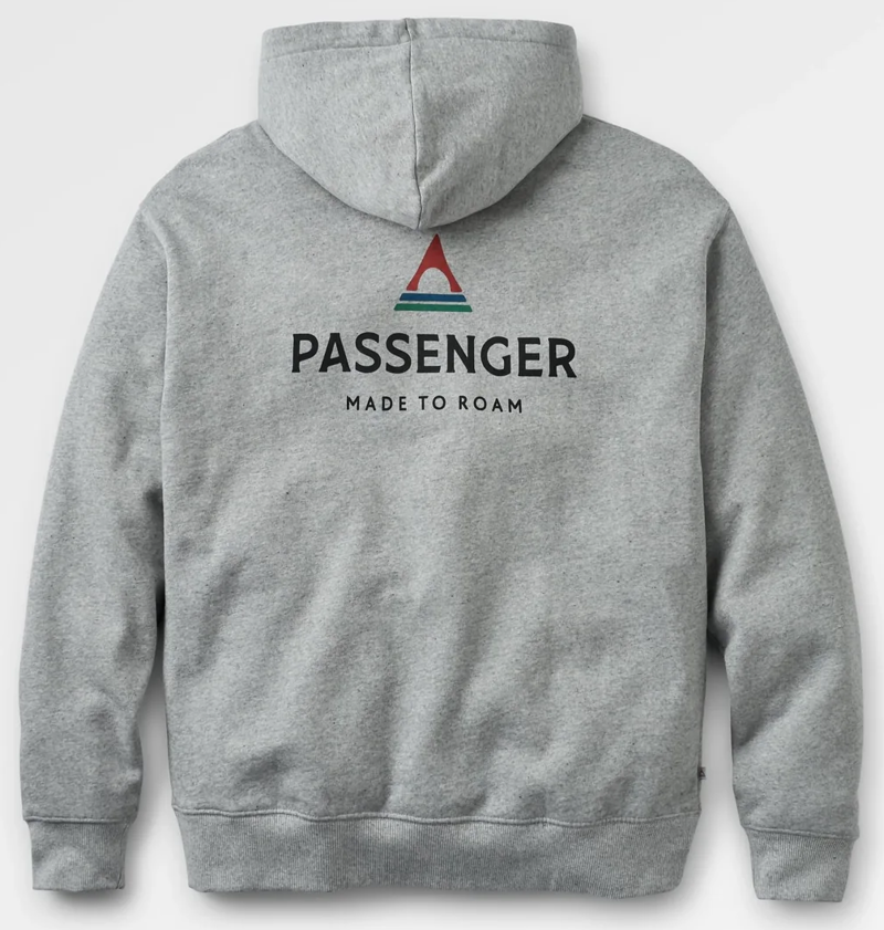 Passenger Men's Hoodie in Grey Marl-1