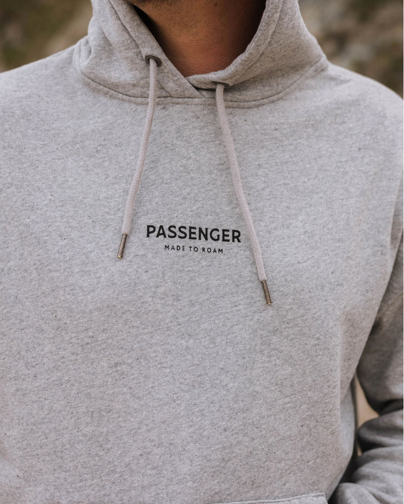 Passenger Men's Hoodie in Grey Marl-6