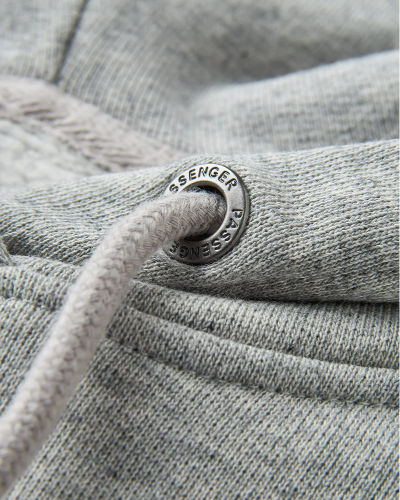 Passenger Men's Hoodie in Grey Marl-4