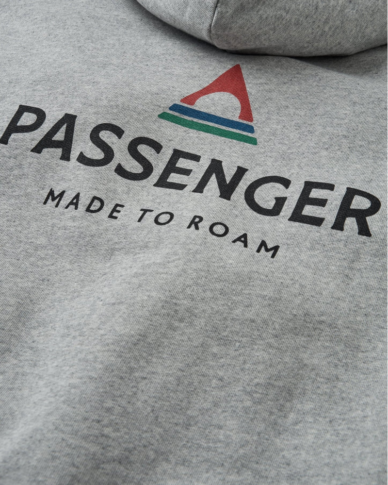 Passenger Men's Hoodie in Grey Marl-2