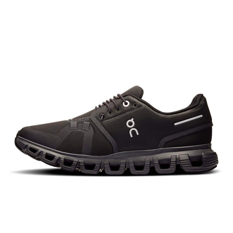 On Running Women's Cloud 6 in Black/Black-1