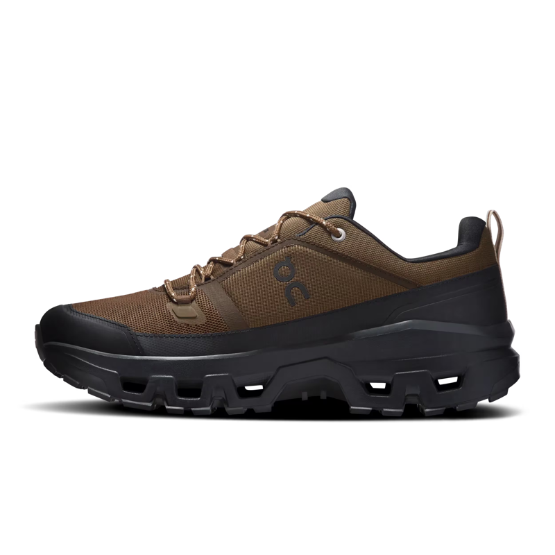 On Running Men's Cloudrock Low Waterproof in Earth/Black-1