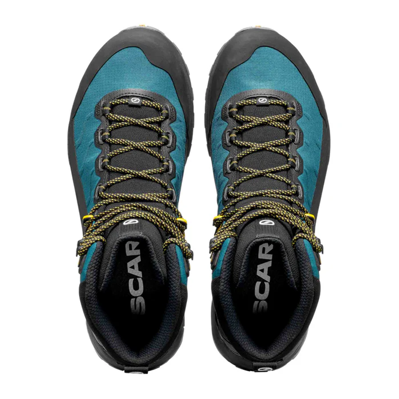 Scarpa Men's Rush TRK LT GTX in Petrol/Mustard-5