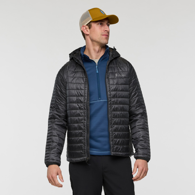 Cotopaxi Men's Capa Insulated Hooded Jacket in Charcoal-2