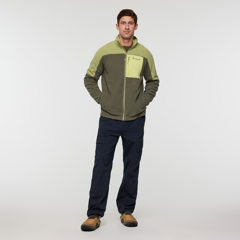Cotopaxi Men's Abrazo Fleece Full-Zip Jacket in Seed and Fatigue-2