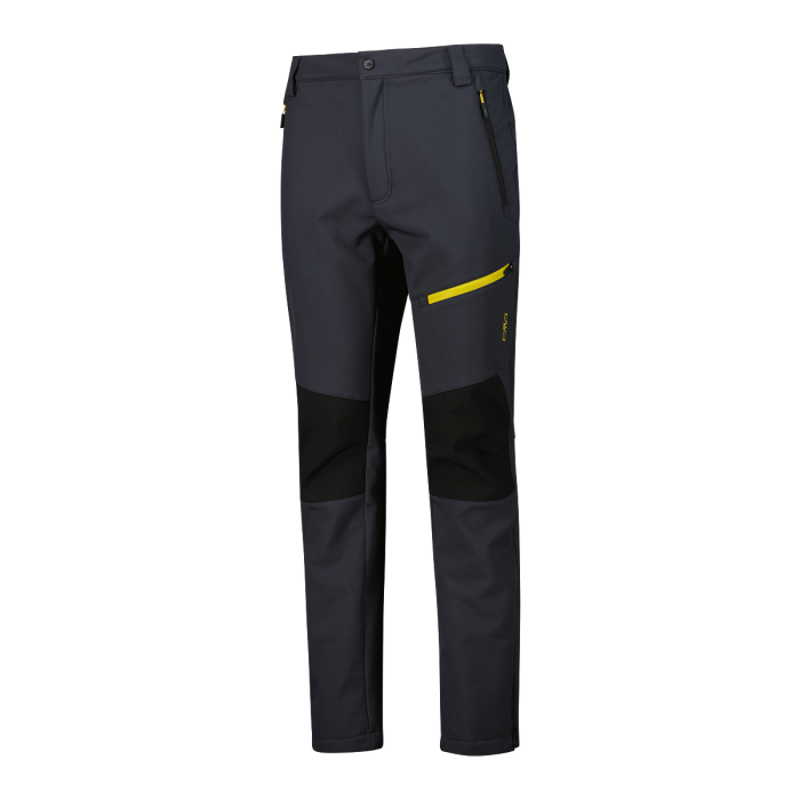 CMP Men's Softshell Slim-Fit Trousers in Antracite Nero-2