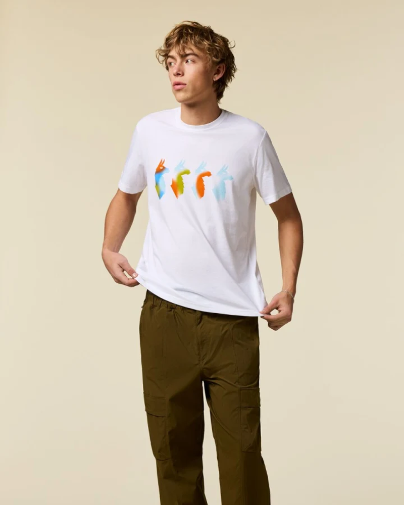 Cotopaxi Men's Cuatro Bitmap T-Shirt in White-5
