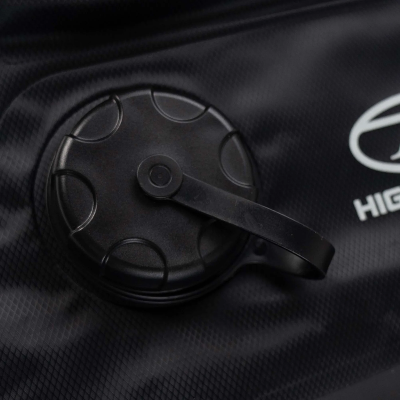 Highlander Wild Rinse Camping Solar Shower in Black-3