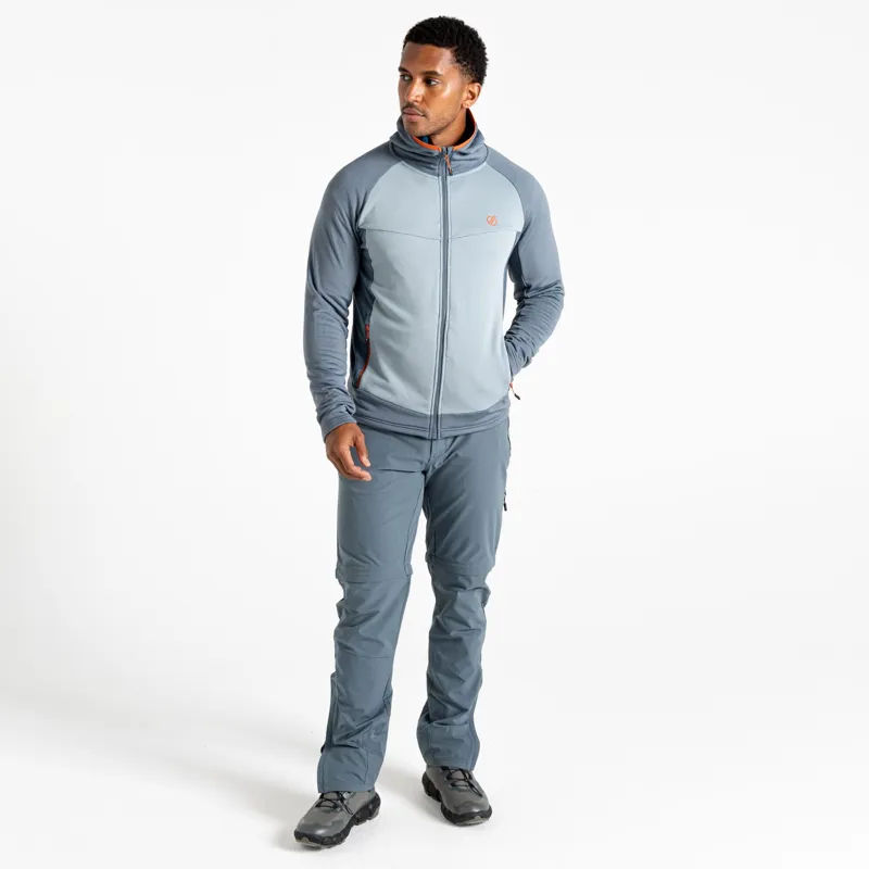 Dare2b Men's Assimilate IV Stretch Midlayer in Stormy Weather/Lead Grey-4