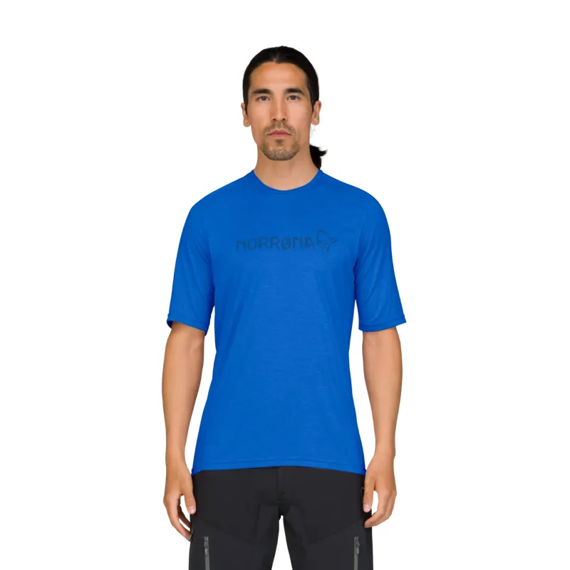 Norrona Men's Fjørå Equaliser Lightweight T-shirt in Skydiver-5