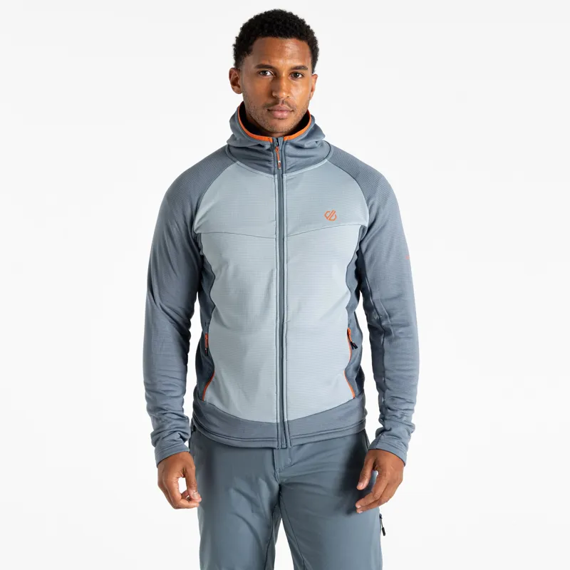 Dare2b Men's Assimilate IV Stretch Midlayer in Stormy Weather/Lead Grey-3
