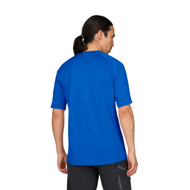 Norrona Men's Fjørå Equaliser Lightweight T-shirt in Skydiver-4