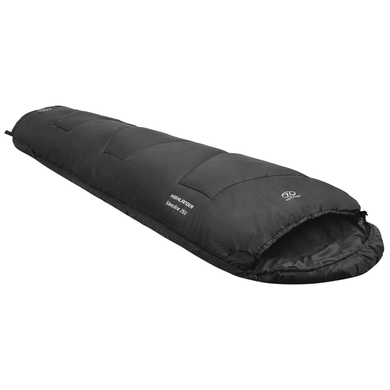 Highlander Sleepline 250 Mummy Sleeping Bag in Charcoal