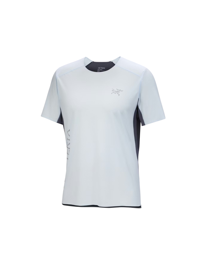 Arc'teryx Men's Norvan Downword Logo Tee in Alpine Blue/Dark Stratus
