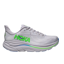 Hoka Men's Clifton 10 in Ash Grey/Neon Green
