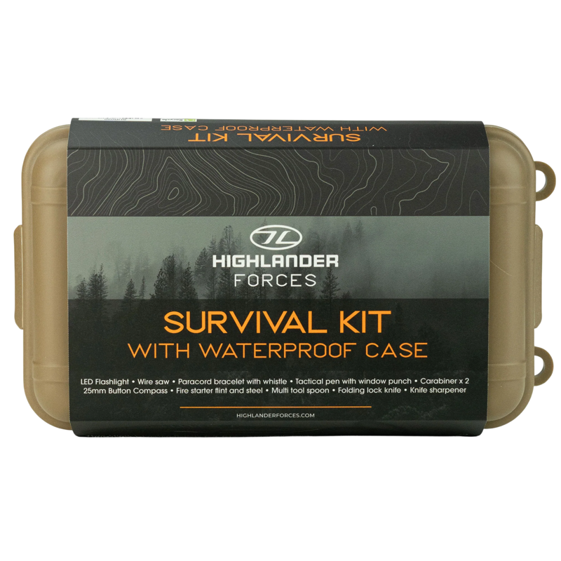 Highlander Survival Kit With Waterproof Case-4