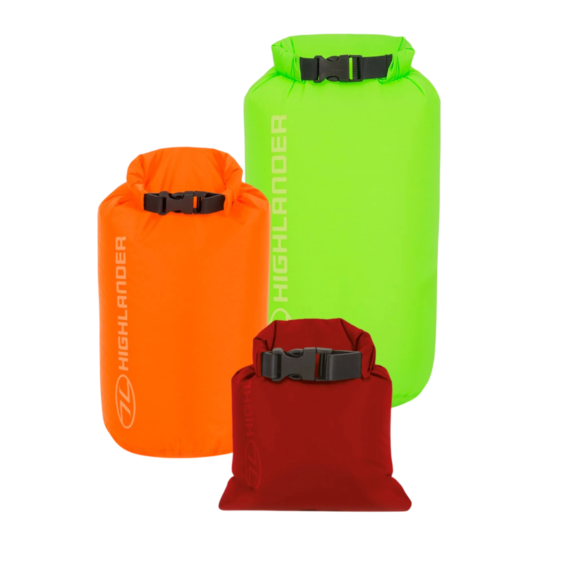 Highlander 3 Pack Set X-Lite Dry Sack in 1L/4L/8L