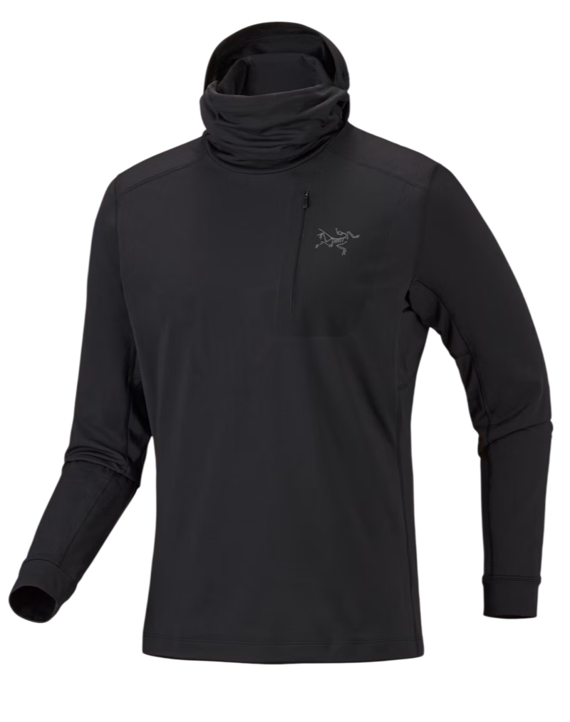 Arc'teryx Men's Rho LT Hoody in Black