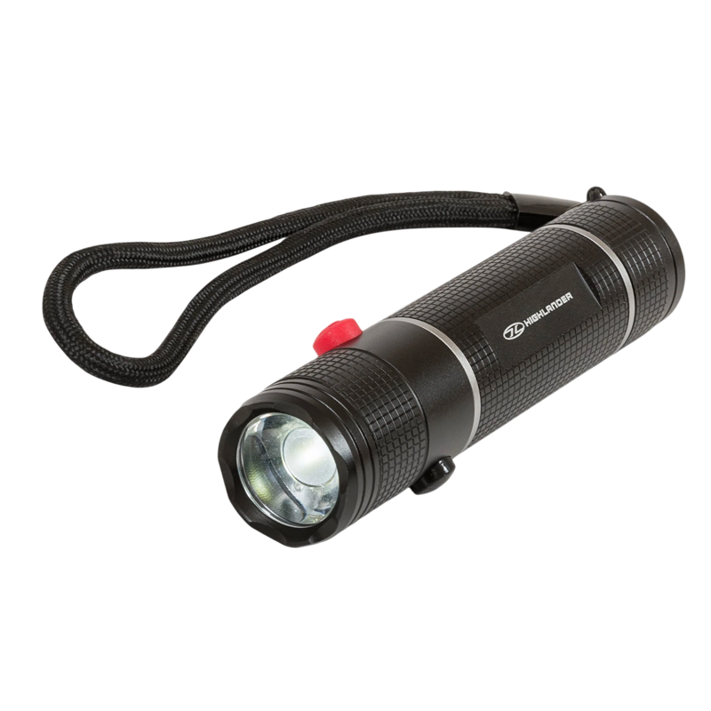 Highlander Hawkeye Dual Button Hand Torch in Black